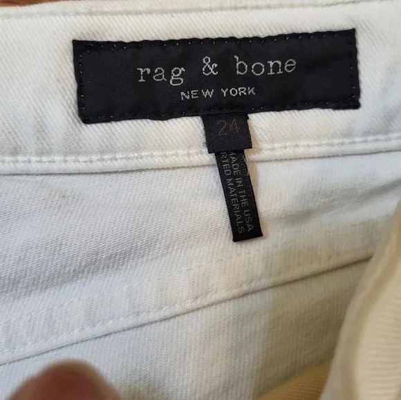 Rag & Bone High-Rise Slim Straight Leg Jeans(24) - Picture 10 of 14